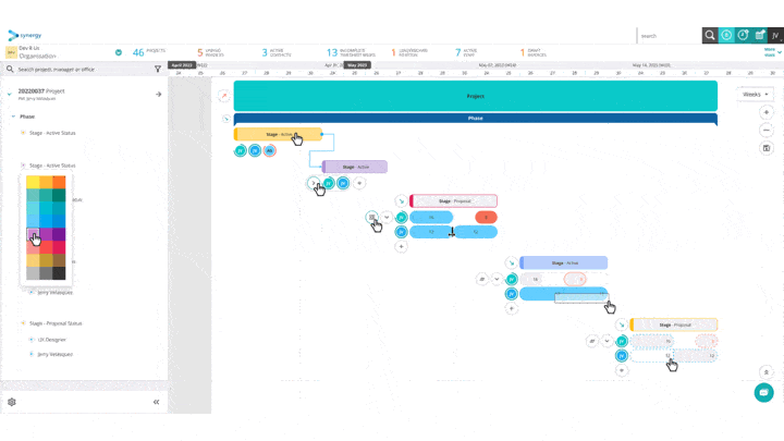 Custom Colours on planning boards