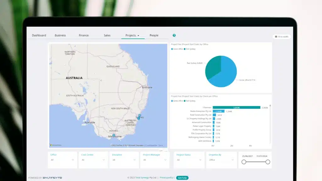 projects dashboard